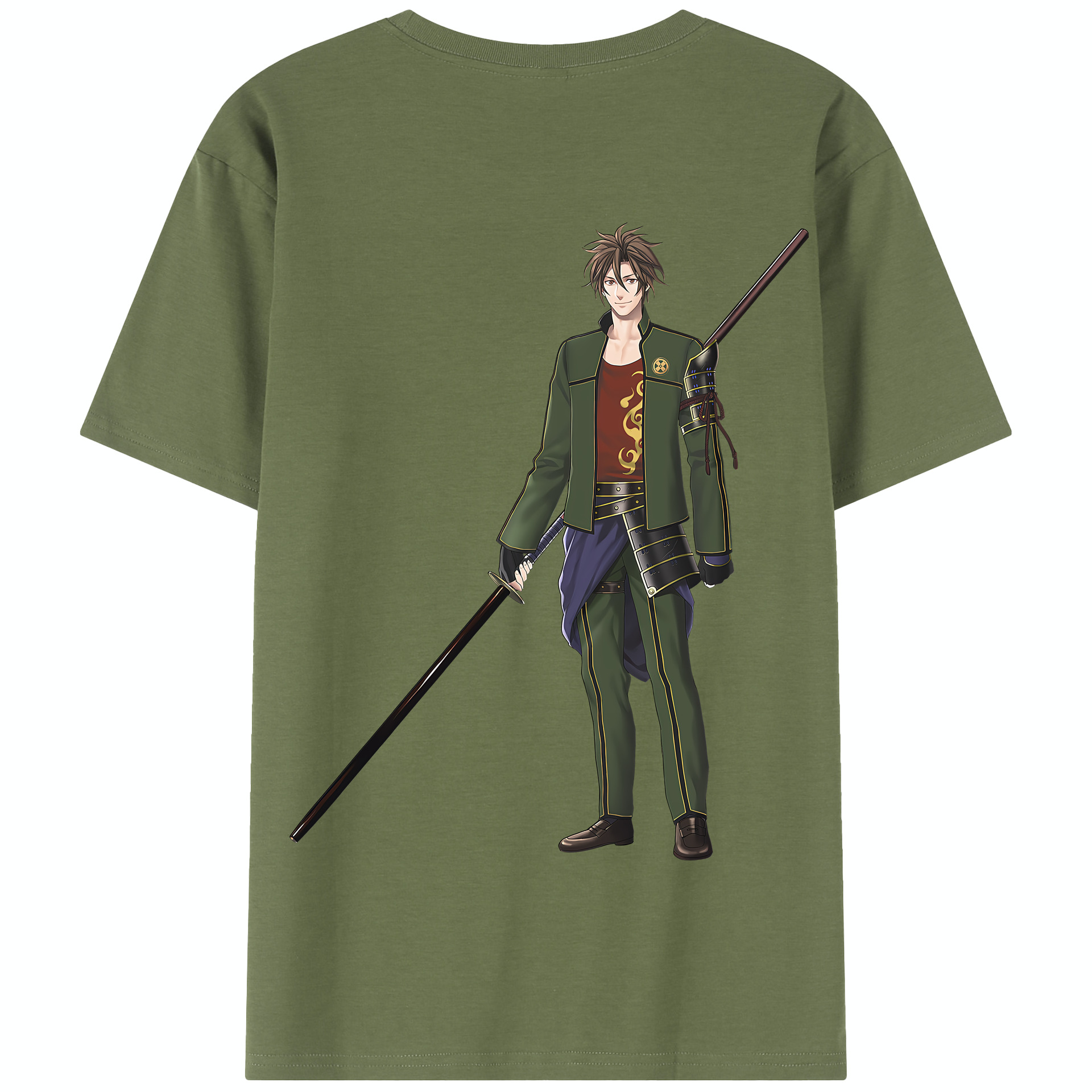 （画像用） 刀剣乱舞 Touken Ranbu 綿100％半袖Tシャツ（背面プリント）
